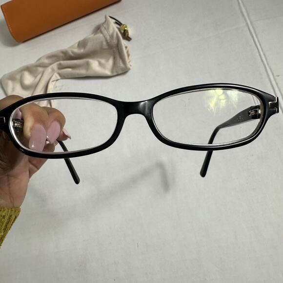 Tory Burch Eyeglasses Frame Prescription Lenses With Case Glossy Black - Picture 3 of 8